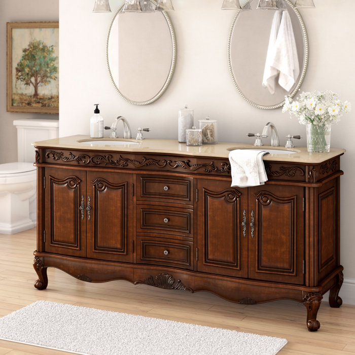 Astoria Grand Pillsbury 72" Double Bathroom Vanity Set & Reviews Wayfair